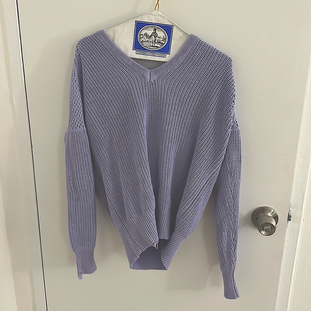Heartloom- purple medium sweater